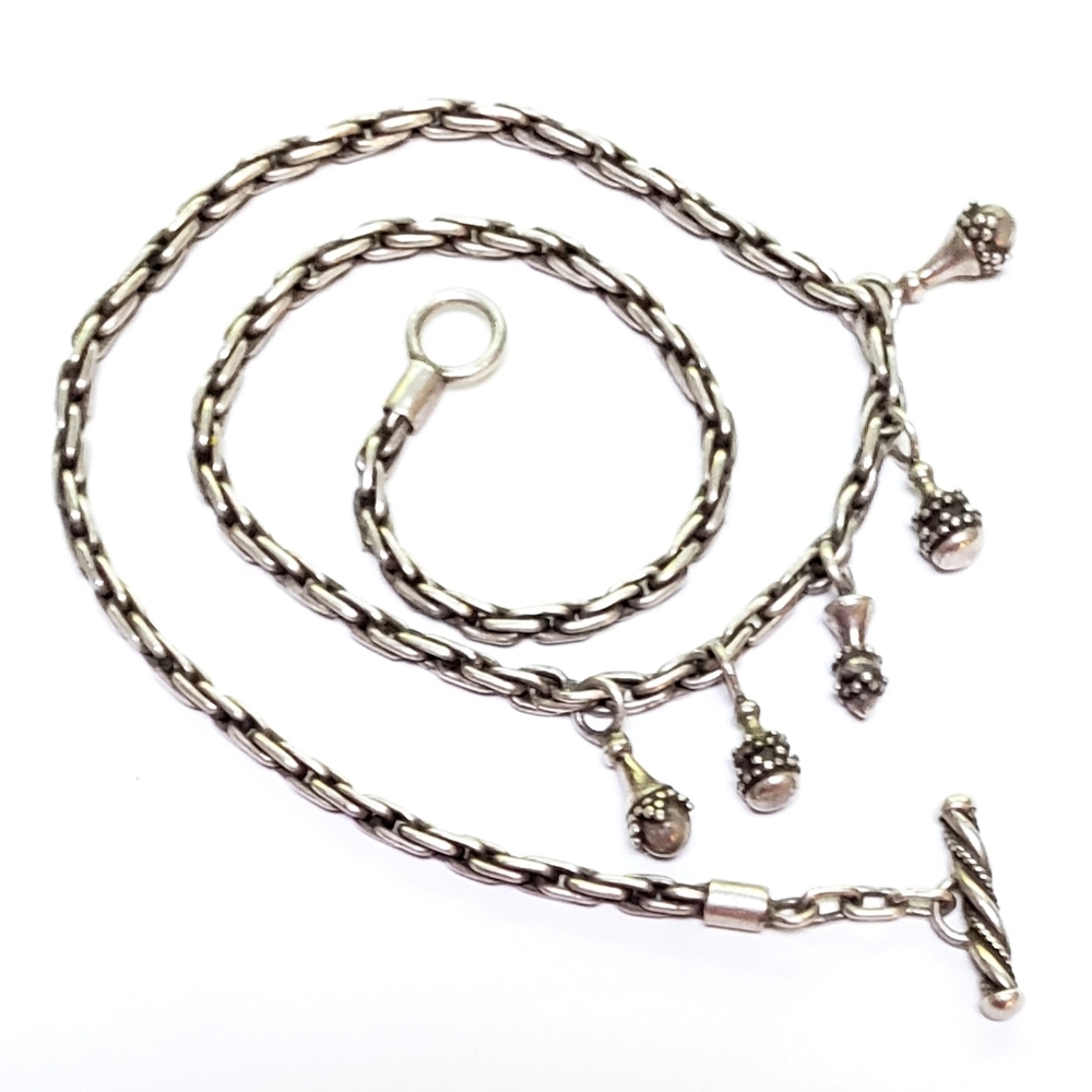 Bali/Indonesian Sterling Necklace Granulated Beads
